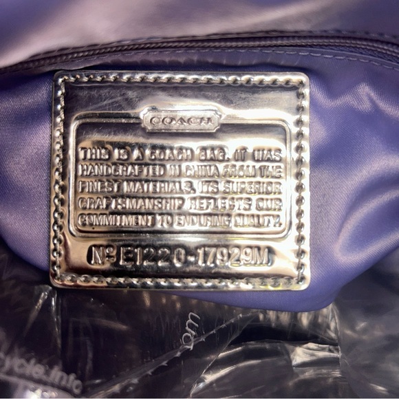 Coach Poppy Graffiti Glam 2012 / 17929M Pink Purple Teal Multi C Tote - Picture 5 of 5